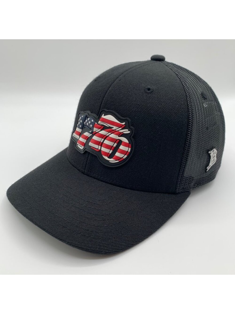 Branded Bill 1776 Black Snapback Trucker Hat